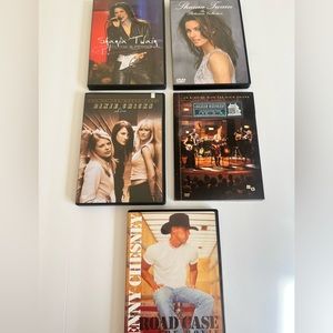 Set of 5 Country music singers DVDs